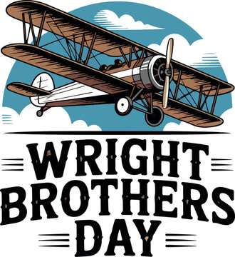 Wright Brothers Day T-shirt design, Don't be afraid to dream motivation slogan t shirt design