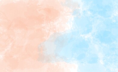 Peach and Blue Watercolor Background – Soft Abstract Texture for Creative Design