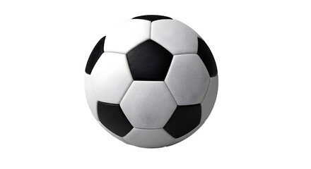 Obraz premium Soccer ball with classic black and white pattern against a for sports recreation and athletic themes and designs