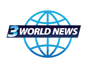 World wide web and global news icons with 3D internet symbols and technology concepts