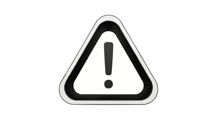 Important alert icon signals urgency, caution, and potential hazards, perfect for safety signage, website notifications, or software warnings