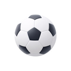 Naklejka premium Isolated soccer ball icon on a transparent in a vibrant environment
