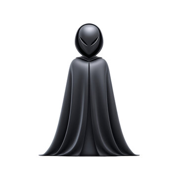Isolated vampire lord icon on transparent in fantasy world