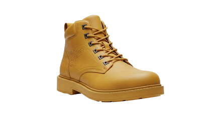 Isolated ankle boot footwear fashion, stylish casual leather shoe for walking or hiking outdoors