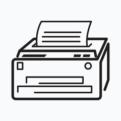 A printer icon, showing a device printing a document or paper