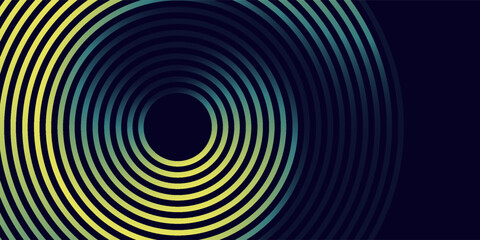Abstract background with spiral circle lines, technology futuristic template. Vector illustration. © Asmai
