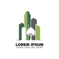 Fototapeta premium business building logo