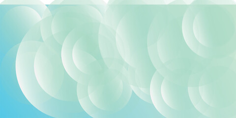 minimalist banner background.colorful.green and blue gradation.circle effect.abstract background.memphis.eps 10