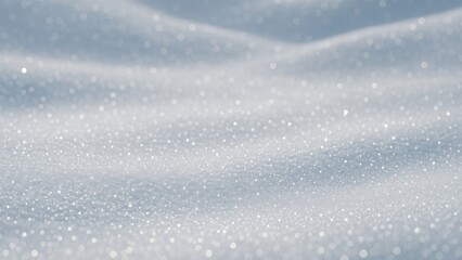 Serene sparkling snow landscape.