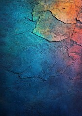 Obraz premium A painting of a sky with clouds serves as the background, showcasing blue, yellow, and green colors