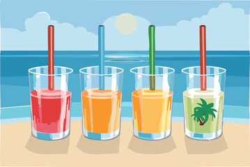 cocktail on the beach