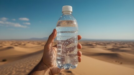 Water Bottle in Desert View