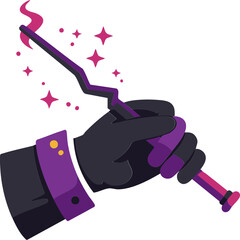 Witch Hand with Magic Wand