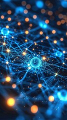 Innovative depiction of mathematical models in quantum technology.