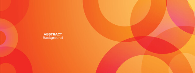 Abstract background features overlapping circles, Minimalist design conveys depth, modern aesthetic. Subtle text reads banner design.