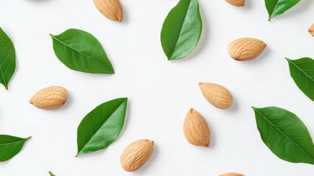 Nuts and Leaves Set - Healthy Snack Options