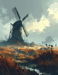 The Last Windmill Before the Fog