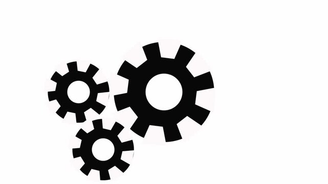 Gear icon vector. Cogs, settings, Cogwheel vector graphic Gear design collection on white background - stock