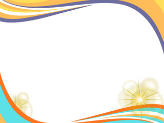 Abstract Colorful Swirls: A vibrant and dynamic abstract design featuring flowing, colorful swirls of orange, yellow, blue, and purple against a clean white background.