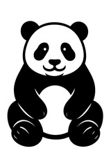 Obraz premium panda bear sitting cute