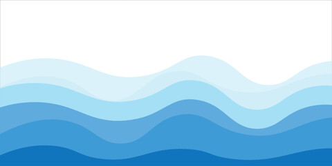 Fototapeta premium water wavy splash shape, sea waves, landscape water ripple for background, water surface, ocean graphic pattern. illustration