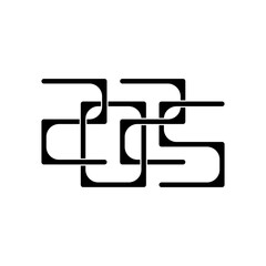 2025 Happy New Year logo text design