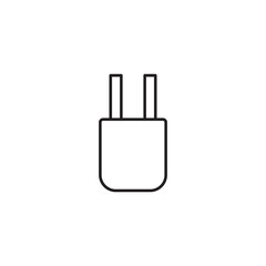 Universal Power Plug Outline Icon for Device Connection