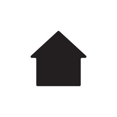 Bold House Solid Glyph Icon for Home and Property