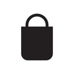 Solid Shopping Bag Glyph Icon for Retail E-commerce