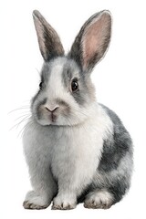 Adorable Bunny Illustration for Spring Themes