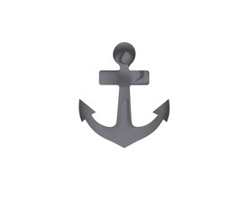 anchor on white background