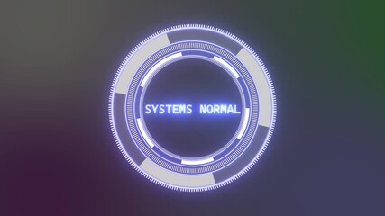 Warning attention with high quality rectangle digital design rotating animation. Glowing beautiful color systems signal sign symbol on black background.	 - Powered by Adobe