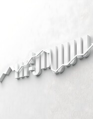 Minimalist Ticker Flow White Surface