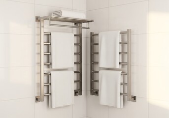 Corner Towel Rack with Neat Design