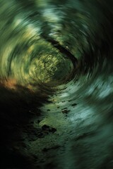 Gentle Vortex in Cinematic Style with Nature Elements