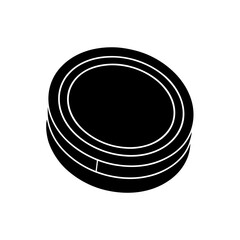 coin vector icon symbol silhouette black vector 