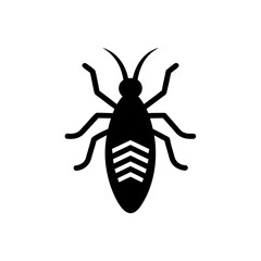 louse icon set  line and black glyph style silhouette