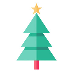 christmas tree vector illustration
