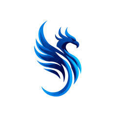 Naklejka premium Blue avian mascot