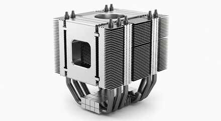 High performance cpu cooler with advanced heat dissipation for powerful computing and gaming systems