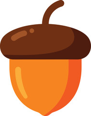 Acorn vector graphic illustration nature symbol autumn harvest food element scalable eps icon