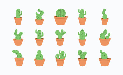 Cute Cactus Plant Cartoonish Graphic Pack