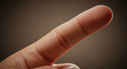 Close-up finger image for identification, biometric data collection and security access,
