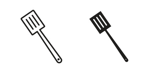 Spatula icons simple vector set. logo sign symbol set