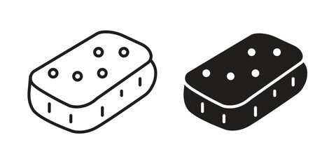 Soap cleaning icons simple vector set. logo sign symbol set