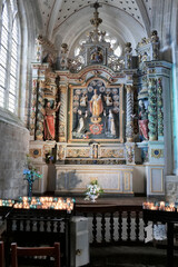 intérieur de l'église de Locronan