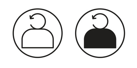 Scrum master icons simple vector set. logo sign symbol set