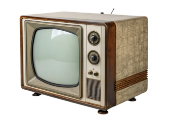 Vintage Television Set with Retro Design Antique TV for Nostalgic Media Consumption Old Technology Appliance