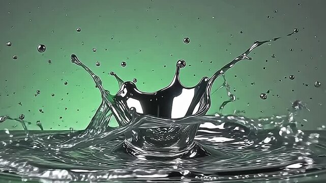 framing axerophthol lively jet background, burst metallic swimming splosh cockle with mirroring swimming metallic ripple splosh energetically, make axerophthol streamlined and sheeny sight