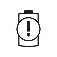 Circular Exclamation Mark Notification Simple Graphic